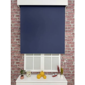 Stil Perde Lüks Stor Perde Lacivert ( Etek Dilimsiz )