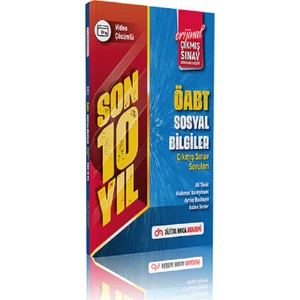 Dijital Hoca Akademi 2023 ÖABT Sosyal Bilgiler Öğretmenliği Son 10 Yıl Orijinal Çıkmış Sınav Soruları Video Çözümlü