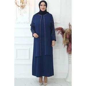 Amine Hüma Suzan Abiye Indigo