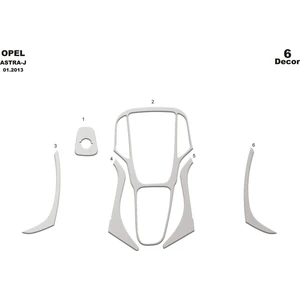 meriç cockpit design Meriç® Opel Astra J Ön Torpido Kaplama Maun 6 Parça 2015-›