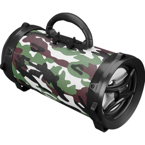 MD-BT30 Yeşil Kamuflaj Desenli Bluetooth AUX+USB+SD Kartlı Speaker
