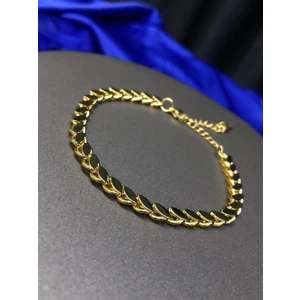 Çelik Pul Ezme Zincir Sarı Renk Bileklik