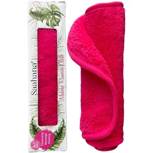 Tekrar Kullanılabilir Makyaj,Yüz,Cilt ve Maske Temizleyici Havlu/Mikrofiber Temizleme Mendili Fuşya