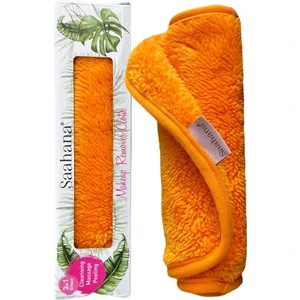 Tekrar Kullanılabilir Makyaj,Yüz,Cilt ve Maske Temizleyici Havlu/Mikrofiber Temizleme Mendili Turuncu