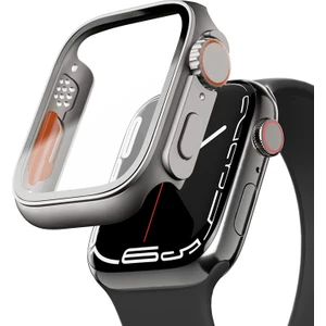 Apple Watch 7 - 8 45MM Için Apple Watch Ultra Dönüştürücü Kasa ve Ekran Koruyucu Tam Koruma