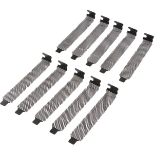 10X Pc Metal Pcı Yuvası Arka Plaka Kapak Toz Filtresi Kılıfı Blackplate Genişletme (Yurt Dışından)