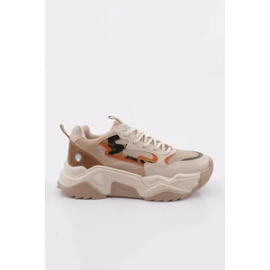 65100-22Y Kadin Bağcikli Kalin Taban Sneakers Ayakkabi