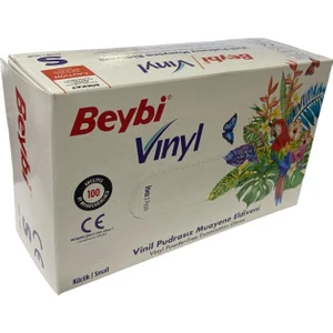 Vinyl M Vinil Pudrasız Muayene Eldiven 100'LÜK Kutu