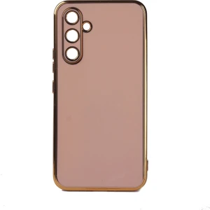 Samsung Galaxy A54 5g Uyumlu Kılıf Kenarları Parlak Altın Renkli Kamera Korumalı Soft Tasarım Kılıf