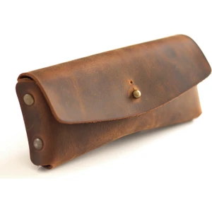 Hi Leather Kişiye İsme Özel Hera Deri Gözlük Kılıfı