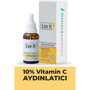 Luv it! Aydınlatıcı C Vitamini Serumu (Vitamin C + Hyaluronic Acid + Panthenol + Niacinamide) 30 ml