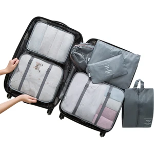 Danxin Store 7pcs Bavul Organizatör Çantaları Su Geçirmez Ambalaj Giysi Saklama Çantası Seyahat Organizatörü Için Set (Yurt Dışından)