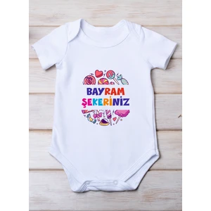 Space Dress Bayram Şekeriniz Baskılı Pamuk Bebek Zıbını