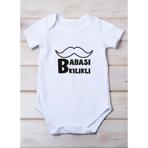 Space Dress Babası Kılıklı Baskılı Pamuk Bebek Zıbını