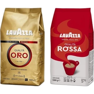 Qualita Oro 1kg + Qualita Rossa 1kg 2'li Çekirdek Kahve Seti 2kg