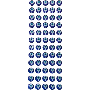 60 Adet Nazar Boncuğu Sticker - Yapıştırma Nazar Boncuğu - 1 cm Nazar Boncuğu Damla Etiket