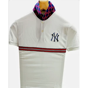 Desenli Polo Yaka T-Shirt