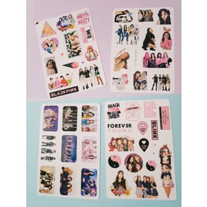 EyER Shoping Black Pink Etiket Sticker Set
