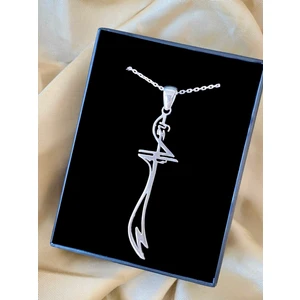 Alâ Silver Jewellery Zülfikar Kılıcı Hz. Ali Yazılı 925 Ayar Gümüş Kolye
