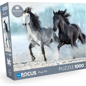 Blue Focus 1000 Parça Puzzle - Horses (Atlar)