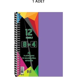 Spiralli Pp Kapak 8+4 300 Yaprak 12 Ayraçlı Defter