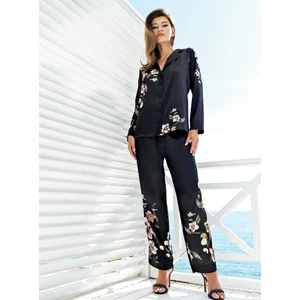 5401 Saten Pijama 2'li Takım