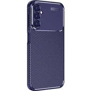 Heptek İletişim Samsung Galaxy A34 Kılıf Kamera Çıkıntılı Karbon Fiber Dokulu Renk Atmaz Koruyucu Kapak (Negro)
