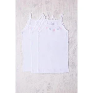 3'lü Ip Askılı Işlemeli Atlet