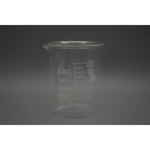 Zag Kimya Beher Cam Kısa Form 150 ml