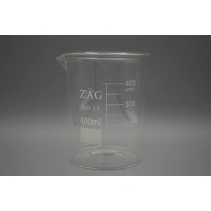 Zag Kimya Beher Cam Kısa Form 400 ml