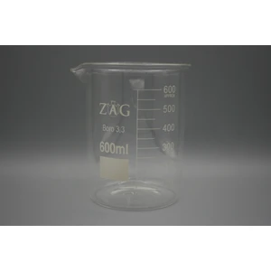 Zag Kimya Beher Cam Kısa Form 600 ml