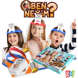 Go Toys Ben Neyim? Türkçe/ingilizce   Aile Çocuk Eğlenceli Kutu Oyunu Who I'am Eğitici Oyuncak