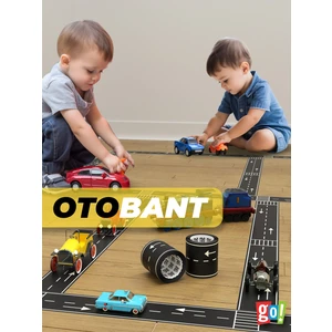 Go Toys Otobant Eğitici ve Eğlenceli Yol Yapım Bandı - Çocuk Trafik Bantı - Road Tape Oyun Bandı