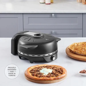Gastro 10 in 1 Pizza Lahmacun ve Tandır Ekmeği Makinesi Biodiamond Matte Black