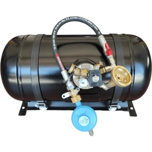 Karavan Lpg Tankı Yatay 22 Litre Kullanıma Hazır Set