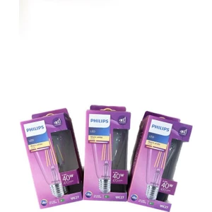 LED Classic 3 Li Ekopaket Ampul 40W ST64 E27 Non-Dim 2700K
