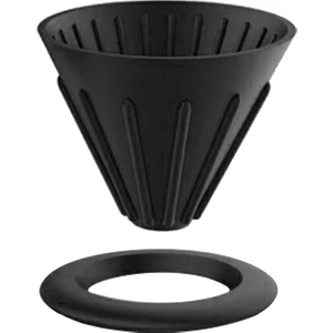 Cosy Zone Yumuşak Silikon Kahve Damalayıcı Rekerlendirilebilir Filtre Koni Brewer Portable Siyah Yüzük (Yurt Dışından)