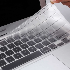 Cep Case Apple Macbook 13.3' Pro 2022 M2 A2686 Klavye Koruyucu Türkçe Q Klavye Şeffaf Silikon Ped Macpad