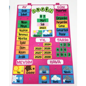 Takvim Interaktif (Keçe Eğitim Materyali)
