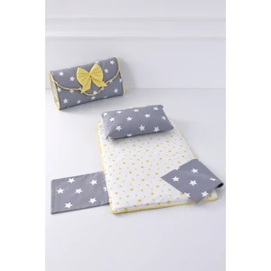 Alt Açma Minderi - Çantalı - Koyu/gri Sarı