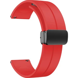Case 4u C1 Kordon Silikon Mıknatıslı Ayarlanabilir HS19 Kırmızı