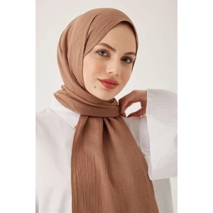 Krinkıl Ipeği Şal Karamel