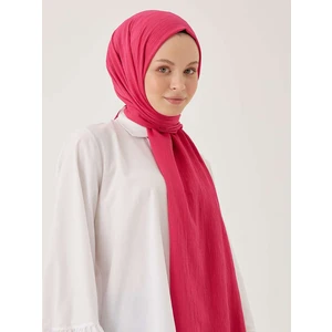 Krinkıl Ipeği Şal Fuşya