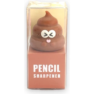 KK-7111 Poop Figürlü 3D Silikon Kalemtraş - Renkli