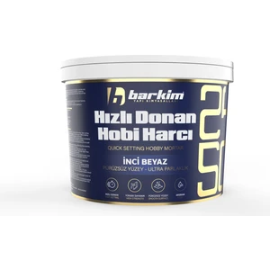 Hızlı Donan Hobi Harcı Harcı 5 Kg Pürüzsüz Taş Tozu - İnci Beyaz 2450