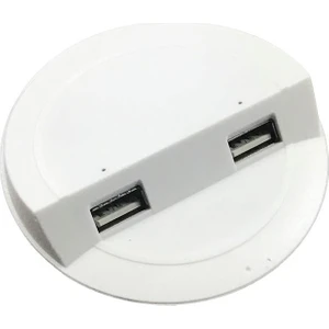 Çalışma Masası Için Masa Üstü USB Şarj Cihazı Beyaz Adaptörsüz