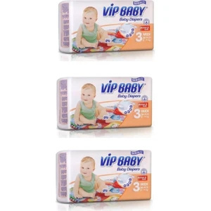 Vıp Baby Active&soft 3 Midi 36 Adet Bebek Bezi 3 Paket