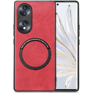 Honor 70 5g Için Cep Telefonu Kılıfı, Pu Deri Kaplamalı Pc+Tpu Manyetik Kart Tutucu ile Kapak Işi (Yurt Dışından)
