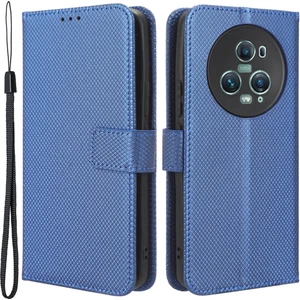Honor Magic5 Pro 5g Elmas Doku Pu Deri Deri Cüzdan Telefon Kılıf Destek Standı Anti-Drop Cover (Yurt Dışından)