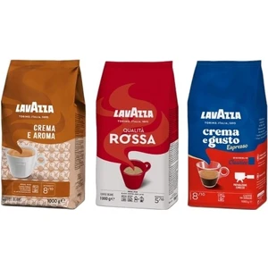Crema E Aroma 1kg + Qualita Rossa 1kg + Crema E Gusto 1kg 3'lü Çekirdek Kahve Seti 3kg